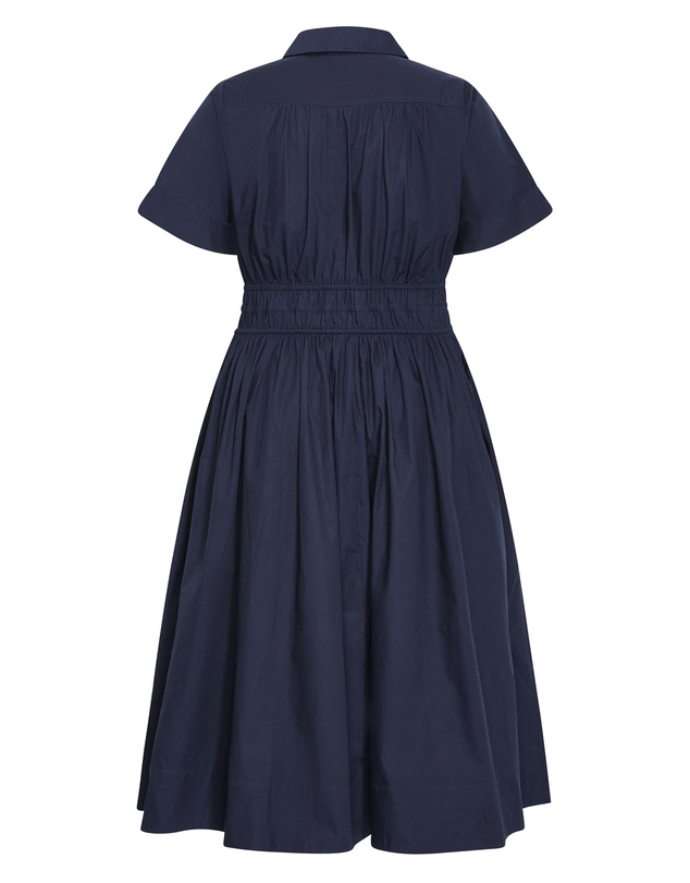 City Chic - Plus size Lana Midi Shirt Dress - navy