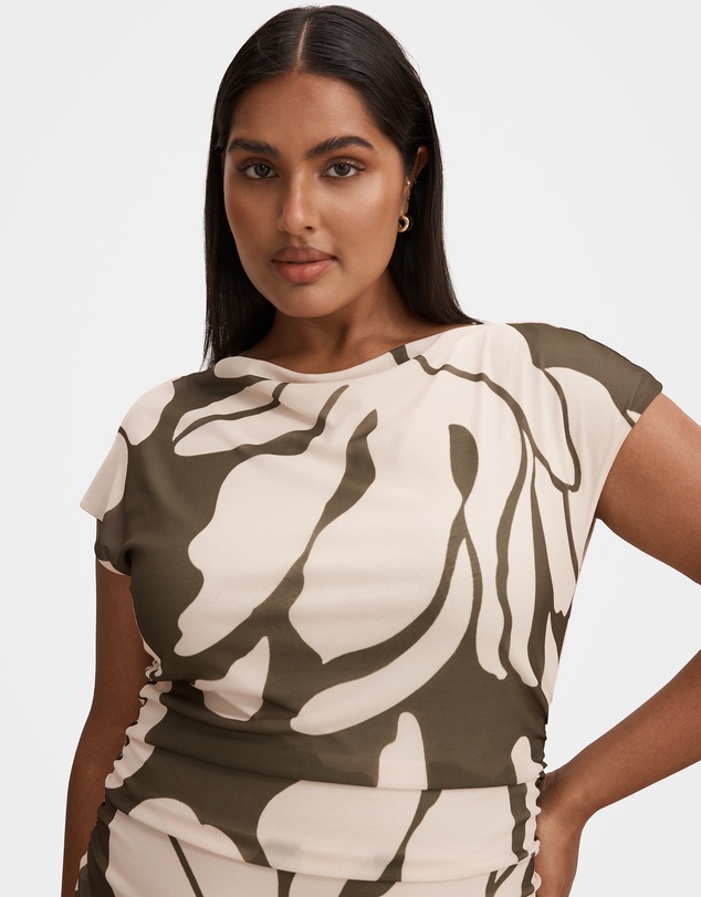 Forever New Curve - Allegra Curve Mesh Midi Dress