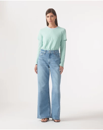 Outland Denim - Ellie High Wide Jeans