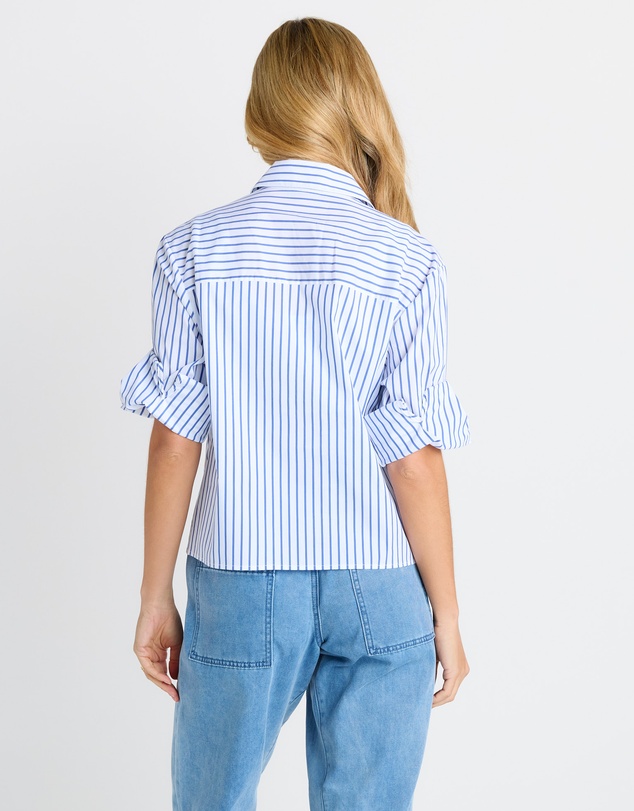 Betty Basics - Cropped Poplin Shirt