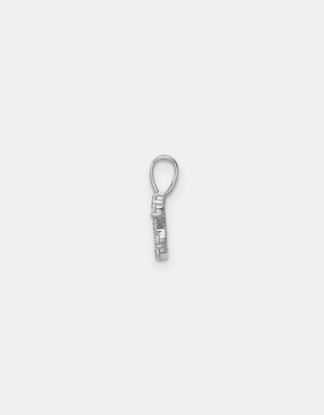 Zoe Olivia - 9K White Gold Lab Grown Diamond Initial S Pendant