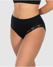 B Free Intimate Apparel - Contour Lace High Cut Briefs - 3 Pack
