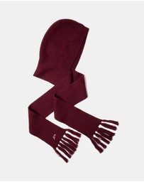 Damson Madder - Tassel Hooded Scarf