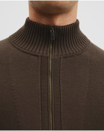 Country Road - Australian Cotton Zip Through Knit Jacket