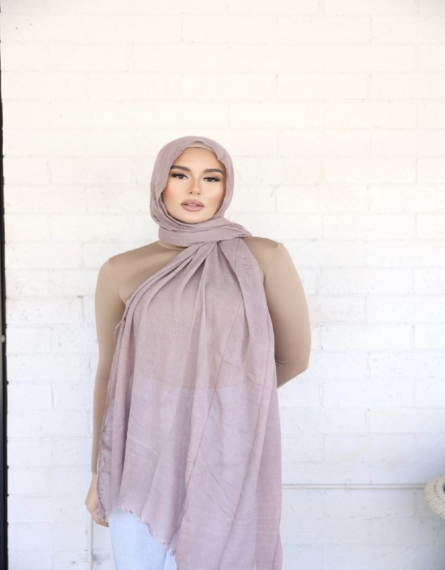 Mod Squad - Luxe Rayon Hijab Frayed Edge - LAVENDER 20