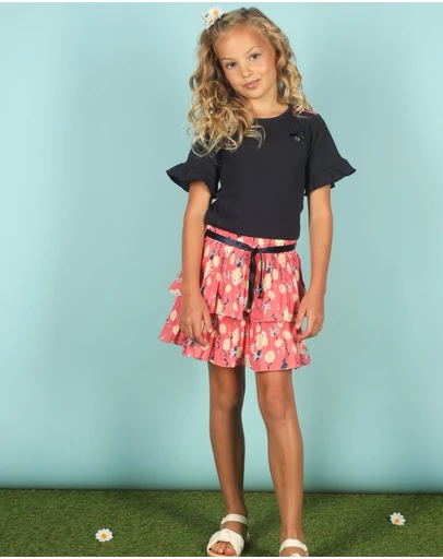Le Chic - SILA Daisies & Bows Mix Dress - Kids-Teens