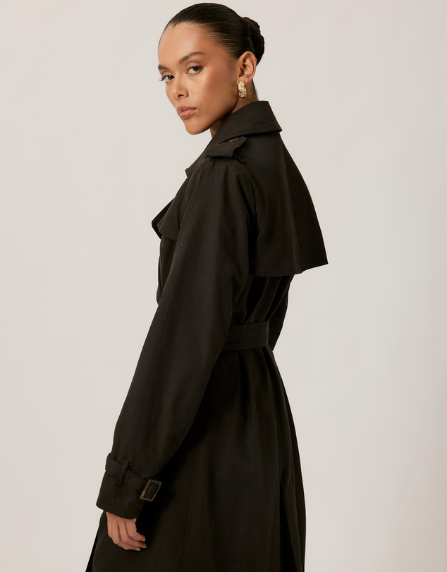 Tussah - Ada Double Breasted Belted Trench Coat
