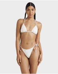 RVCA - Womens Blurred Ditsy Halter Slide Tri Bikini Top