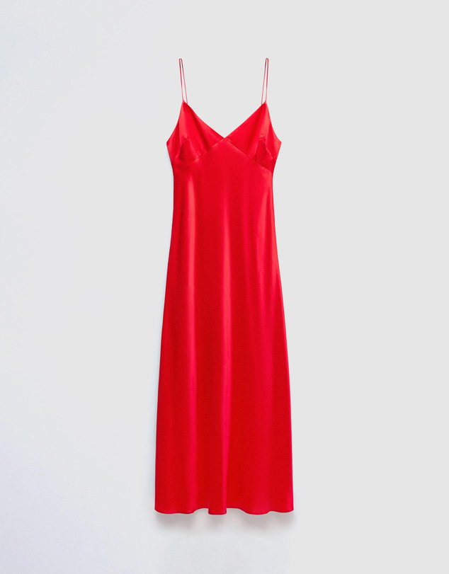 M.N.G - Silk V-Neck Dress