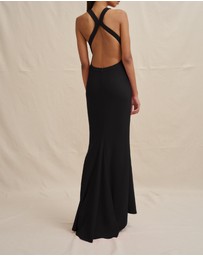 BY JOHNNY. - Velora Open Back Jersey Gown