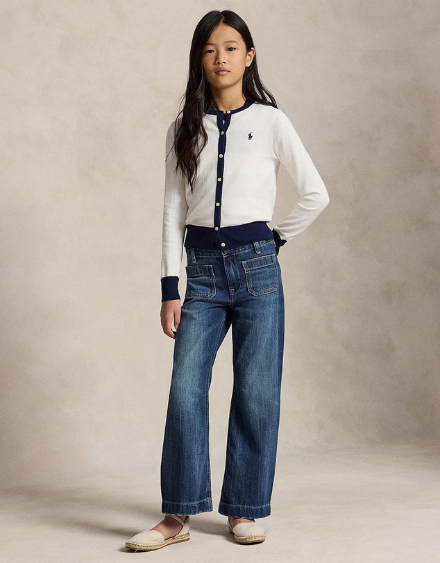 Polo Ralph Lauren - Striped Cotton Sweater & Cardigan Set - Teens
