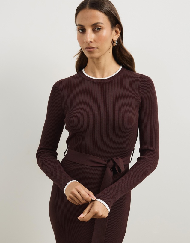 Atmos&Here - Maci Fitted Midi Knit Dress