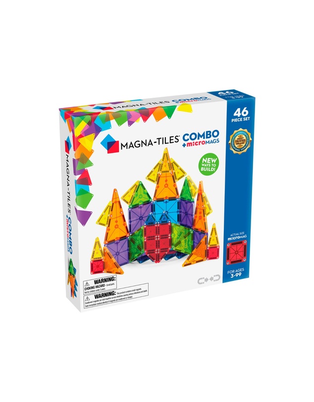 Magna-Tiles - MAGNA-TILES - Combo + microMAGS - 46 Piece Set