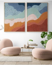 Inka Arthouse - Sunset Mountain Set by Elena Ristova