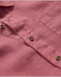 Seasalt - Seasalt Cornwall Pink Artist's Linen Shirt