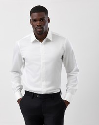 Brooksfield - Concealed Placket Tuxedo Shirt