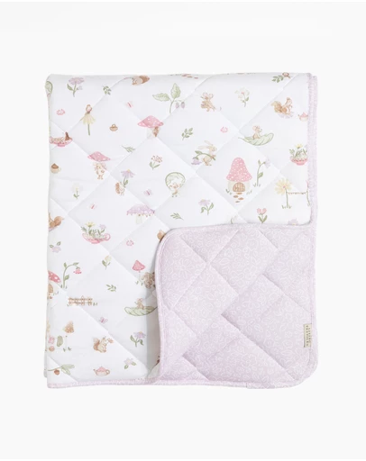 Living Textiles - Reversible Quilted Cot Comforter - Whimsical Wonderland