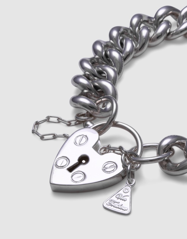 Von Treskow - Medium Mama Heart Padlock Bracelet