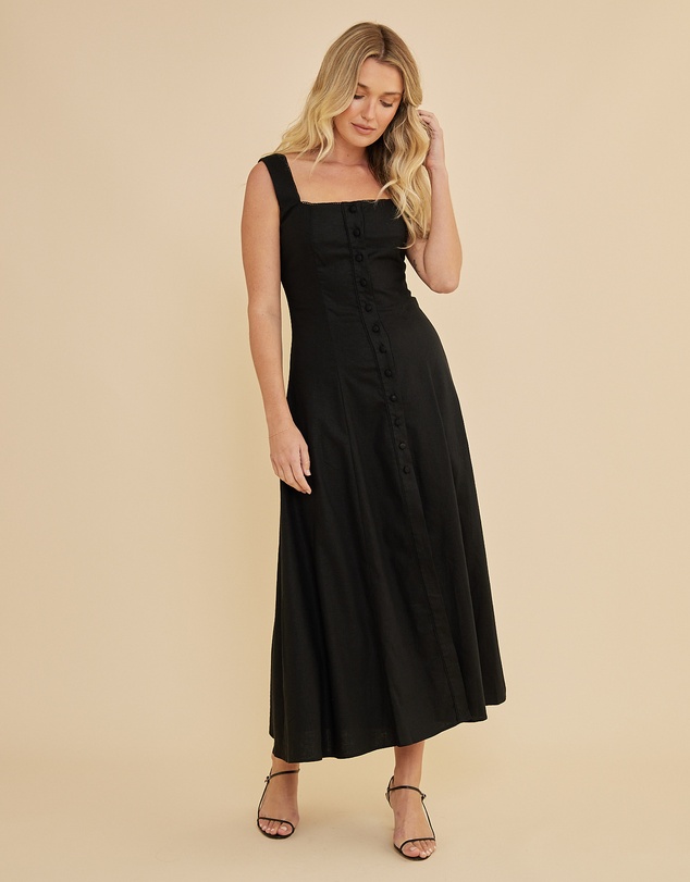 Amelius - Lucie Buttoned Midi Dress