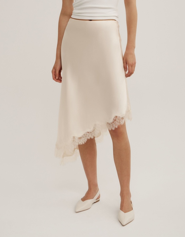 Witchery - Asymmetric Lace Skirt
