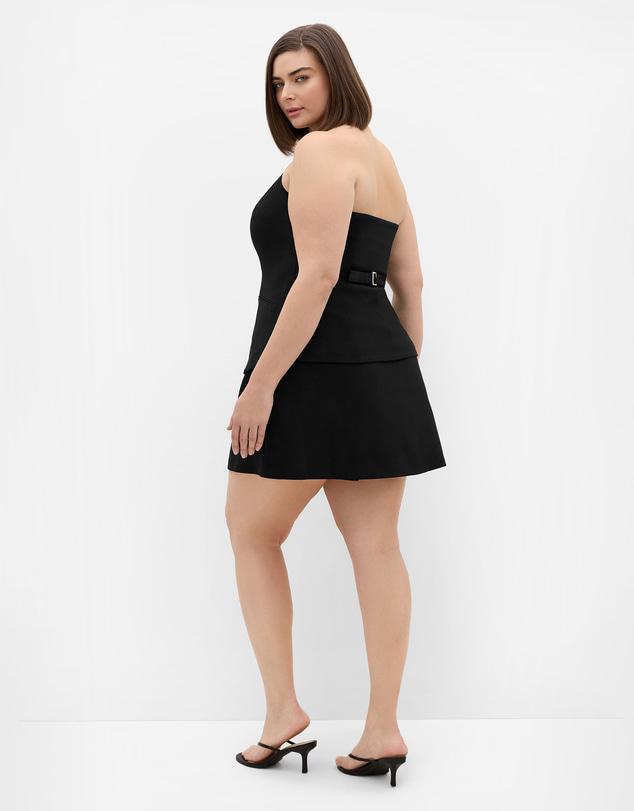 City Chic - Plus size Abbie Halter Vest - black