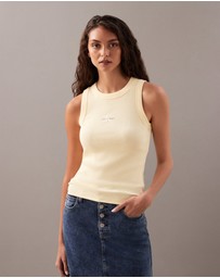 Calvin Klein Jeans - Monologo Rib Tank Top