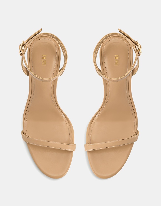 JW PEI - Alivia Gold Metal Heel Sandals