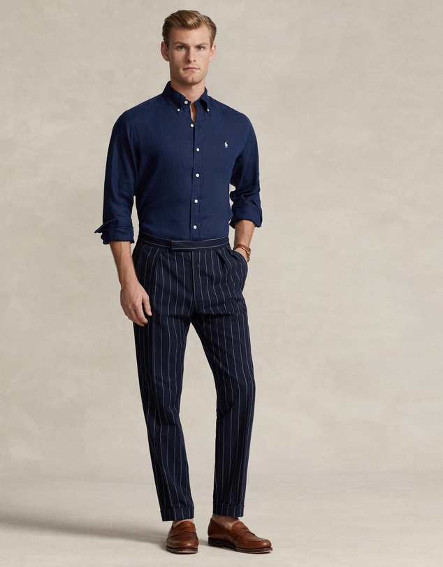 Polo Ralph Lauren - Custom Fit Linen Shirt- ICONIC EXCLUSIVE