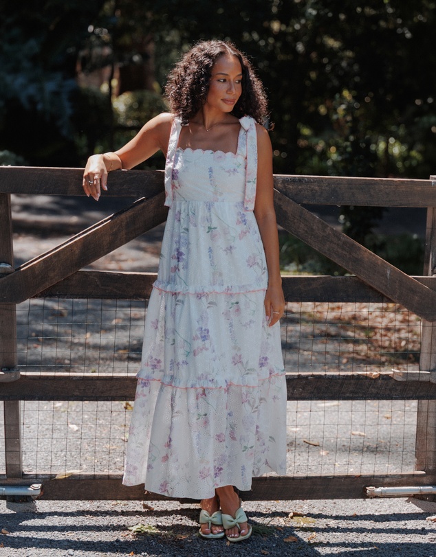 Petal & Pup - Aurelia Maxi Dress - Purple Floral