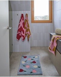 Mosey Me - Forget Me Not Bath Mat - Sky