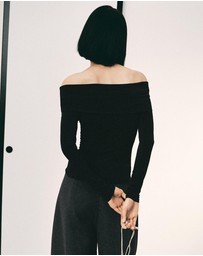 M.N.G - Strapless T-Shirt With Metallic Detail