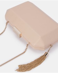 Olga Berg - Lia Facetted Clutch With Tassel