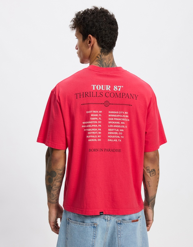 Thrills - Metal and Dust Box Fit Oversize Cropped Tee