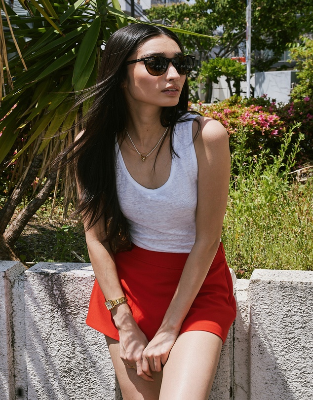 CAMIXA - Tecla Linen Jersey Top