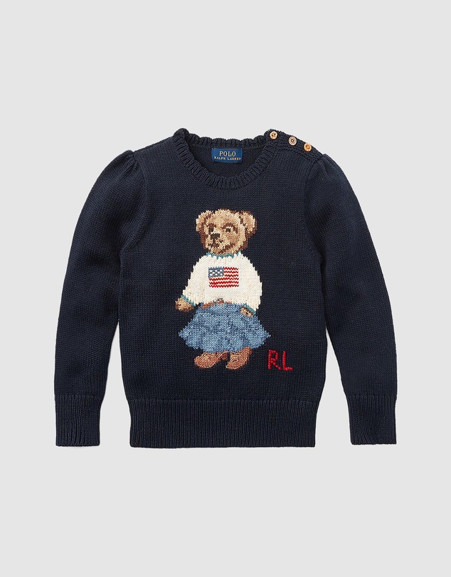 Polo Ralph Lauren - Polo Bear Cotton Sweater - Kids