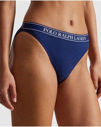 Polo Ralph Lauren - Polo Essentials Cotton Blend High Leg Bikini Brief
