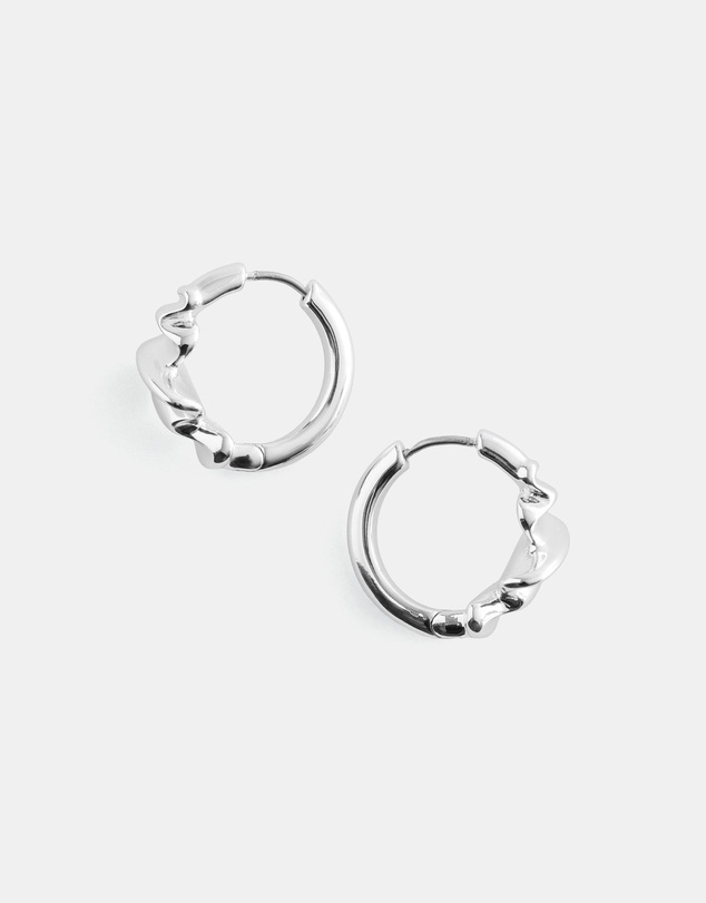 & Other Stories - Wrinkled-Look Small Hoop Earrings