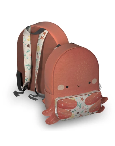Sassi Meal - A4 Junior Cotton Backpack Slurpy The Octopus