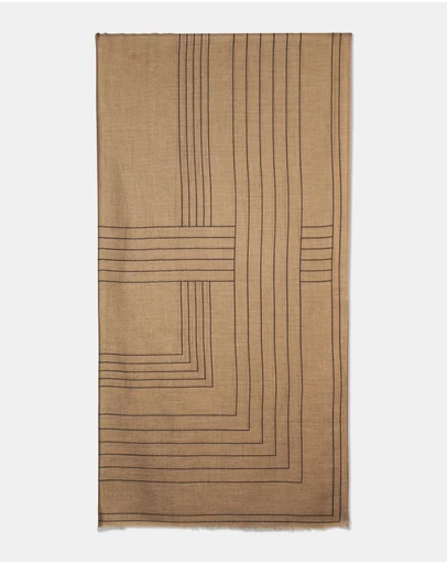 Morgan & Taylor - Maze Light-Weight Scarf in Brown