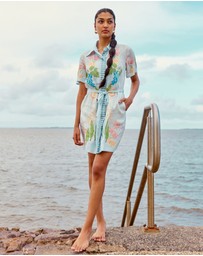 SMWR. by The Somewhere Co - Swan Lake Mini Shirt Dress