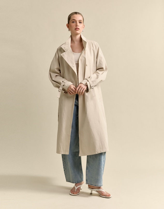 MVN - Funnel Neck Trench Coat