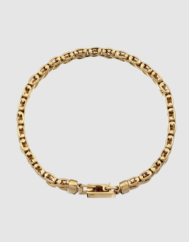 Kuzzoi - Chunky Box Chain Bracelet in Gold-Plated 925 Silver