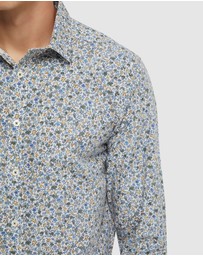 Oxford - Kenton Floral Print Cotton Shirt