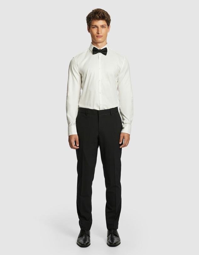 yd. - Seville Slim Tuxedo Wool Blend Dress Pant