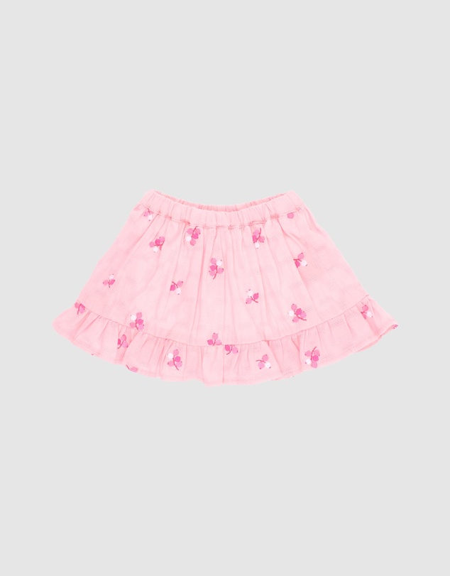 Fox & Finch - Summer Vacay Embroidered Skirt With Inbuilt Shorts - Babies-Kids