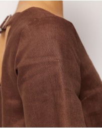 AERE - Nora Linen Mini Shift Dress