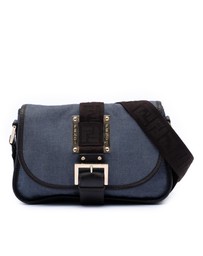 Pre-Loved by Azura Reborn - Pre-Loved Zucca Trimmed Denim Buckle Flap