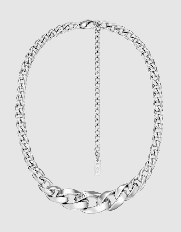 Diesel - Oval D Silver Necklace