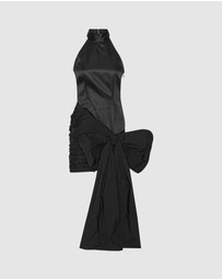 ROTATE - Satin Bow Dress