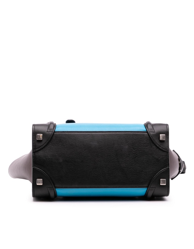 Pre-Loved by Azura Reborn - Pre-Loved Micro Tricolor Leather Luggage Tote